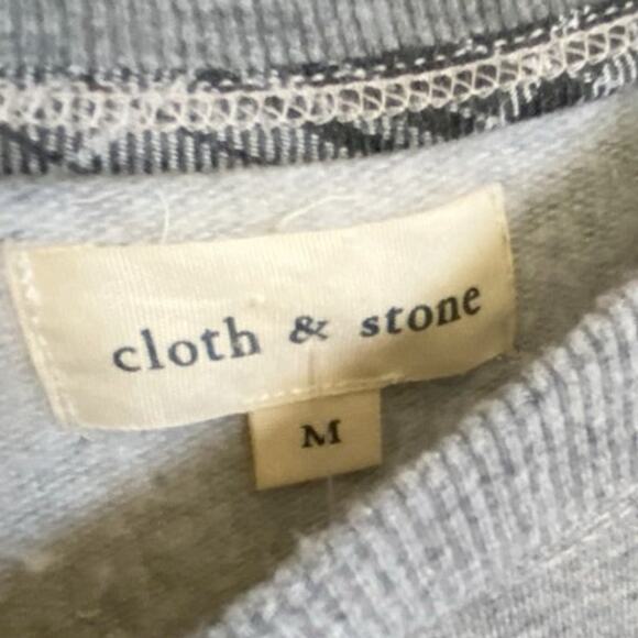 Cloth & Stone Gray‎ Sweatshirt Tunic Mini Dress Lace Up Side NWT M - Picture 11 of 13